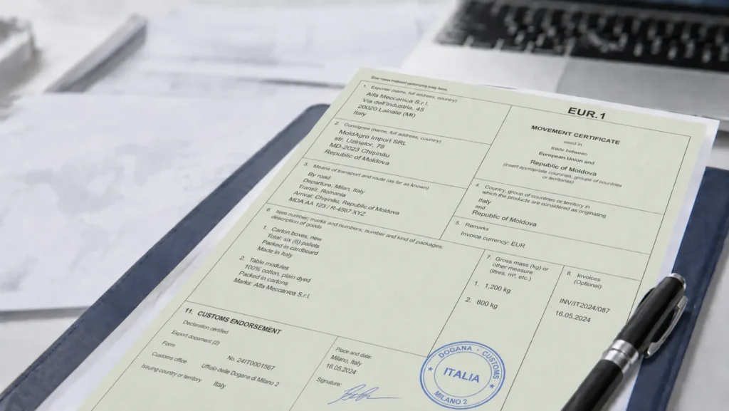 Certificato EUR.1